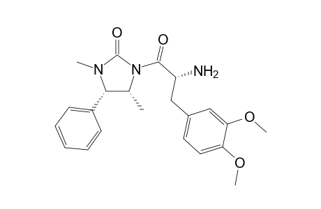 (2R,4'S,5'R)-2-Amino-3-(3',4'-dimethoxyphenyl)-1-(3',5'-dimethyl-2'-oxo-4'-phenyl-1'-imidazolyldinyl)propan-1-one