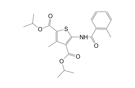 diisopropyl 3-methyl-5-[(2-methylbenzoyl)amino]-2,4-thiophenedicarboxylate