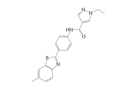 1-ethyl-N-[4-(6-methyl-1,3-benzothiazol-2-yl)phenyl]-1H-pyrazole-4-carboxamide