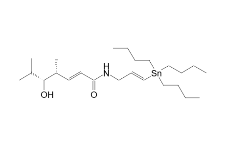 (E,4R,5R)-4,6-dimethyl-5-oxidanyl-N-[(E)-3-tributylstannylprop-2-enyl]hept-2-enamide