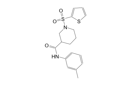 N-(3-methylphenyl)-1-(2-thienylsulfonyl)-3-piperidinecarboxamide
