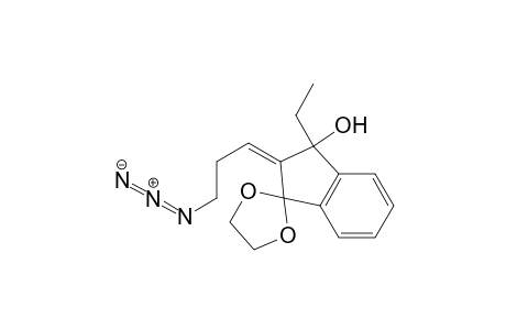 Spiro[1,3-dioxolane-2,1'-[1H]inden]-3'-ol, 2'-(3-azidopropylidene)-3'-ethyl-2',3'-dihydro-, (Z)-(.+-.)-