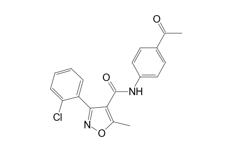 3-(2-Chloro-phenyl)-5-methyl-isoxazole-4-carboxylic acid (4-acetyl-phenyl)-amide