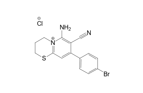 6-Amino-8-(4' -bromophenyl)-7-cyano-2,3-dihydro-4H-pyrido[2,1-b]I-[1,3]thiazinium chloride