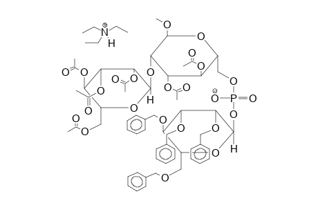 METHYL 3,4-DI-O-ACETYL-6-O-(2,3,4,6-TETRA-O-BENZYL-ALPHA-D-MANNOPYRANOSYLPHOSPHONYL)-2-O-(2,3,4,6-TETRA-O-ACETYL-ALPHA-D-MANNOPYRANOSYL)-ALPHA-D-MANNOPYRANOSIDE, TRIETHYLAMMONIUM SALT