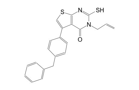 thieno[2,3-d]pyrimidin-4(3H)-one, 2-mercapto-5-[4-(phenylmethyl)phenyl]-3-(2-propenyl)-