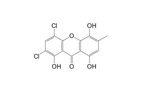 2,4-Dichloro-1,5,8-trihydroxy-6-methyl-9H-xanthen-9-one