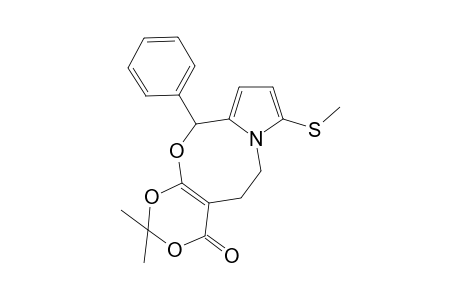 3,3-Dimethyl-9-methylthio-6-phenyl-10,11-dihydropyrrolo[a][1,3]-dioxazino[4,5-e][4,1]oxazocin-1(6H)-one