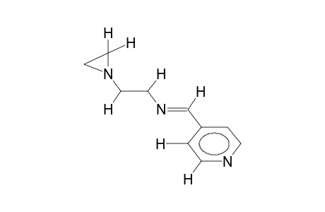 4-PYRIDINALDEHYDE, N-BETA-AZIRIDINOETHYLIMINE