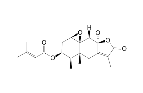 3.beta.-Senecioyloxy-1.beta.,10.beta.-epoxy-8.alpha.-hydroxyeremophil-7(11)-en-8.beta.(12)-olide