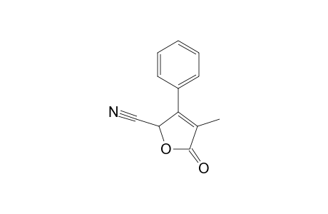 2,5-Dihydro-3-phenyl-4-methyl-5-oxo-2-furancarbonitrile