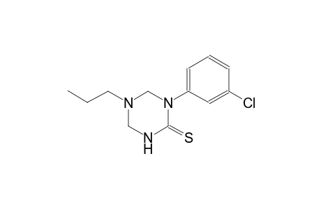 1-(3-chlorophenyl)-5-propyltetrahydro-1,3,5-triazine-2(1H)-thione