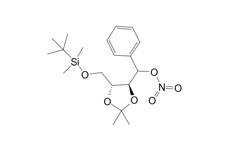 (4S,5R)-5-(tert-Butyldimethylsiloxymethyl)-2,2-dimethyl-1,3-dioxolane-4-yl]phenylmethyl nitrate