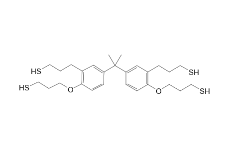 3,3'-(Propane-2,2-diylbis(2-(3-mercaptopropoxy)-5,1-phenylene))bis(propane-1-thiol)