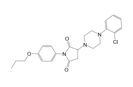 3-[4-(2-chlorophenyl)-1-piperazinyl]-1-(4-propoxyphenyl)-2,5-pyrrolidinedione