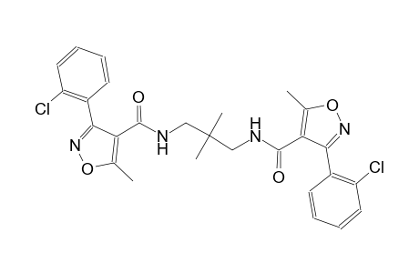 3-(2-chlorophenyl)-N-[3-({[3-(2-chlorophenyl)-5-methyl-4-isoxazolyl]carbonyl}amino)-2,2-dimethylpropyl]-5-methyl-4-isoxazolecarboxamide