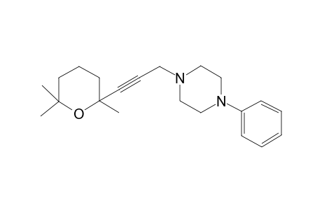 1-Phenyl-4-[3-(2,6,6-trimethyloxan-2-yl)prop-2-yn-1-yl]piperazine