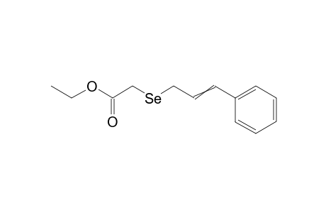 3-phenylallyl carboethoxymethyl selenide