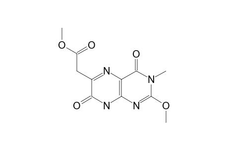 6-METHYLENECARBOXYMETHYL-3-METHYL-2-METHOXYPTERIDINE-4,7(3H,8H)-DIONE