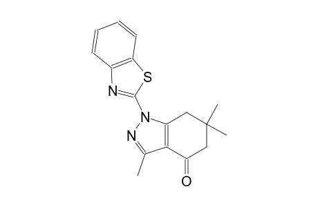 4H-indazol-4-one, 1-(2-benzothiazolyl)-1,5,6,7-tetrahydro-3,6,6-trimethyl-