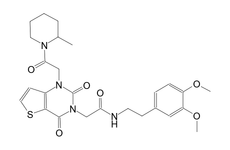 N-[2-(3,4-dimethoxyphenyl)ethyl]-2-(1-[2-(2-methyl-1-piperidinyl)-2-oxoethyl]-2,4-dioxo-1,4-dihydrothieno[3,2-d]pyrimidin-3(2H)-yl)acetamide