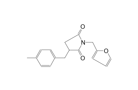 1-(2-furanylmethyl)-3-[(4-methylphenyl)methyl]pyrrolidine-2,5-dione