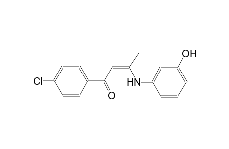 (2Z)-1-(4-chlorophenyl)-3-(3-hydroxyanilino)-2-buten-1-one