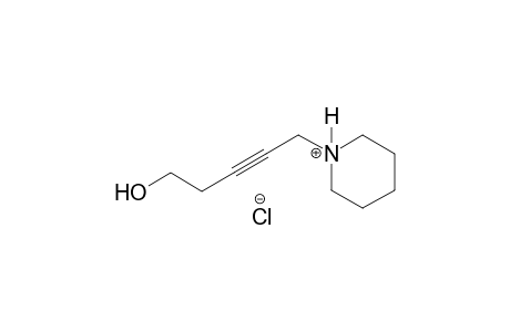 1-(5-hydroxy-2-pentynyl)piperidinium chloride