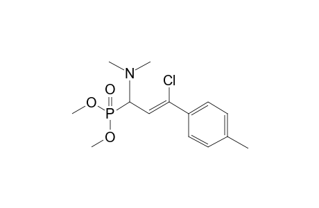 Dimethyl (2Z)-3-chloro-1-(dimethylamino)-3-(4-methylphenyl)-2-propenylphosphonate