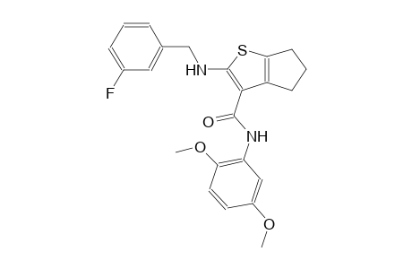 4H-cyclopenta[b]thiophene-3-carboxamide, N-(2,5-dimethoxyphenyl)-2-[[(3-fluorophenyl)methyl]amino]-5,6-dihydro-