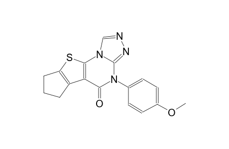 4-(4-methoxyphenyl)-7,8-dihydro-6H-cyclopenta[4,5]thieno[3,2-e][1,2,4]triazolo[4,3-a]pyrimidin-5(4H)-one