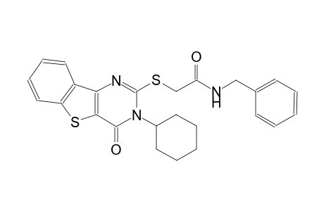 N-benzyl-2-[(3-cyclohexyl-4-oxo-3,4-dihydro[1]benzothieno[3,2-d]pyrimidin-2-yl)sulfanyl]acetamide