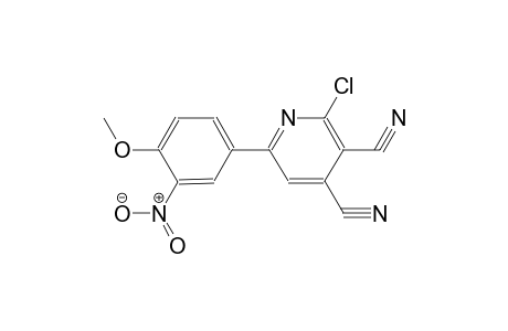 3,4-pyridinedicarbonitrile, 2-chloro-6-(4-methoxy-3-nitrophenyl)-