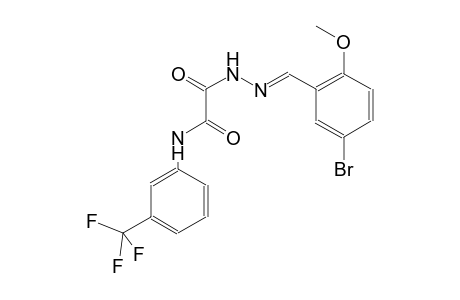 2-[(2E)-2-(5-bromo-2-methoxybenzylidene)hydrazino]-2-oxo-N-[3-(trifluoromethyl)phenyl]acetamide