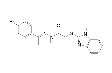 acetic acid, [(1-methyl-1H-benzimidazol-2-yl)thio]-, 2-[(E)-1-(4-bromophenyl)ethylidene]hydrazide