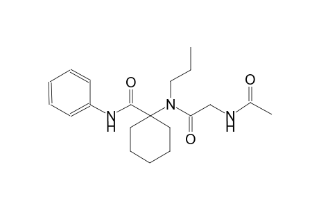 4-oxo-N-[1-(2-phenylacetyl)cyclohexyl]-N-propylpentanamide