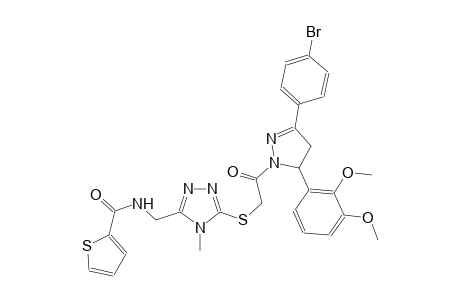 2-thiophenecarboxamide, N-[[5-[[2-[3-(4-bromophenyl)-5-(2,3-dimethoxyphenyl)-4,5-dihydro-1H-pyrazol-1-yl]-2-oxoethyl]thio]-4-methyl-4H-1,2,4-triazol-3-yl]methyl]-