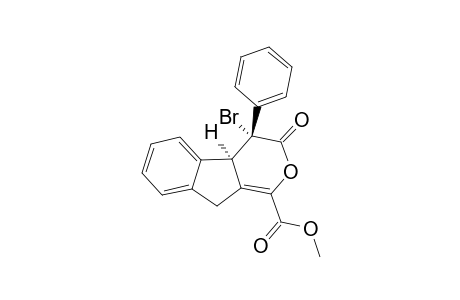 METHYL-(4-ALPHA,4A-ALPHA)-4-BROMO-3,4,4A,9-TETRAHYDRO-3-OXO-4-PHENYLINDENO-[2,1-C]-PYRAN-1-CARBOXYLATE