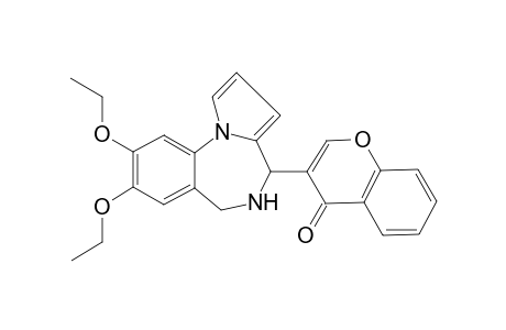 3-(8,9-diethoxy-5,6-dihydro-4H-pyrrolo[1,2-a][1,4]benzodiazepin-4-yl)-1-benzopyran-4-one