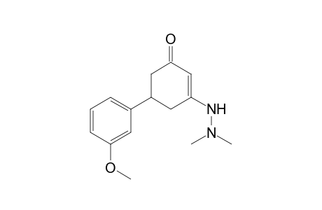 3-(2,2-dimethylhydrazino)-5-(3-methoxyphenyl)cyclohex-2-en-1-one