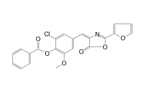 5(4H)-oxazolone, 4-[[4-(benzoyloxy)-3-chloro-5-methoxyphenyl]methylene]-2-(2-furanyl)-, (4E)-