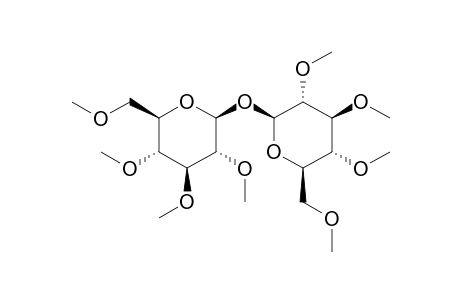 .beta.-D-Glucopyranoside, 2,3,4,6-tetra-O-methyl-.beta.-D-glucopyranosyl 2,3,4,6-tetra-O-methyl-