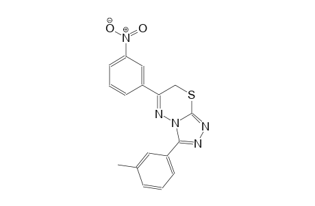 3-(3-methylphenyl)-6-(3-nitrophenyl)-7H-[1,2,4]triazolo[3,4-b][1,3,4]thiadiazine