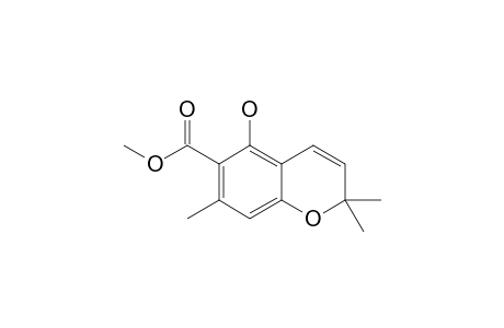 METHYL-5-HYDROXY-7-METHYL-2,2-DIMETHYL-2H-1-CHROMENE-6-CARBOXYLATE