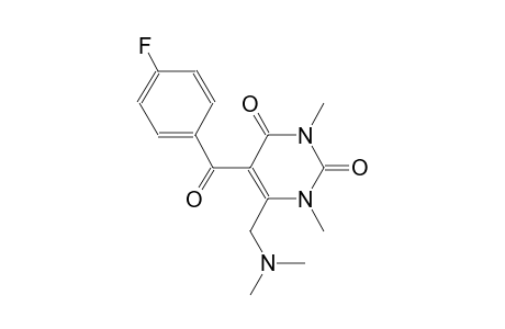 2,4(1H,3H)-pyrimidinedione, 6-[(dimethylamino)methyl]-5-(4-fluorobenzoyl)-1,3-dimethyl-