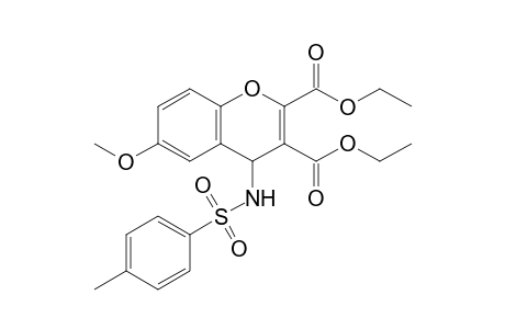 Diethyl 6-methoxy-4-(4-methylphenylsulfonamido)-4H-chromene-2,3-dicarboxylate