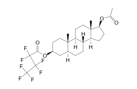 Androstane-3,17-diol, 17-acetate 3-(heptafluorobutanoate), (3.beta.,5.alpha.,17.beta.)-