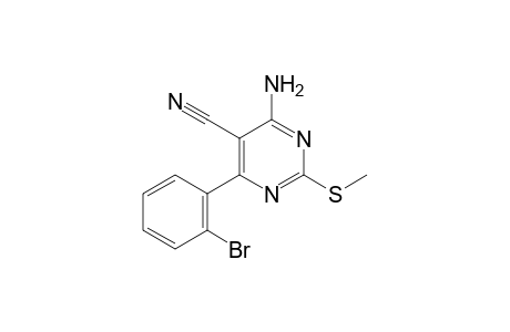 4-Amino-6-(2-bromophenyl)-2-methylthiopyrimidine-5-carbonitrile
