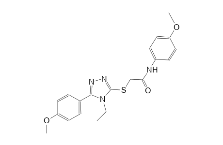 2-{[4-ethyl-5-(4-methoxyphenyl)-4H-1,2,4-triazol-3-yl]sulfanyl}-N-(4-methoxyphenyl)acetamide
