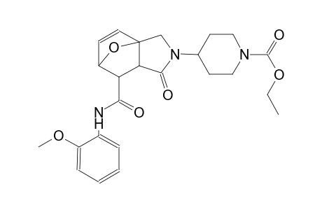 ethyl 4-{6-[(2-methoxyphenyl)carbamoyl]-4-oxo-10-oxa-3-azatricyclo[5.2.1.0¹,⁵]dec-8-en-3-yl}piperidine-1-carboxylate